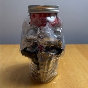 SOLD Gothic Mystery Jewelry Skull Jar